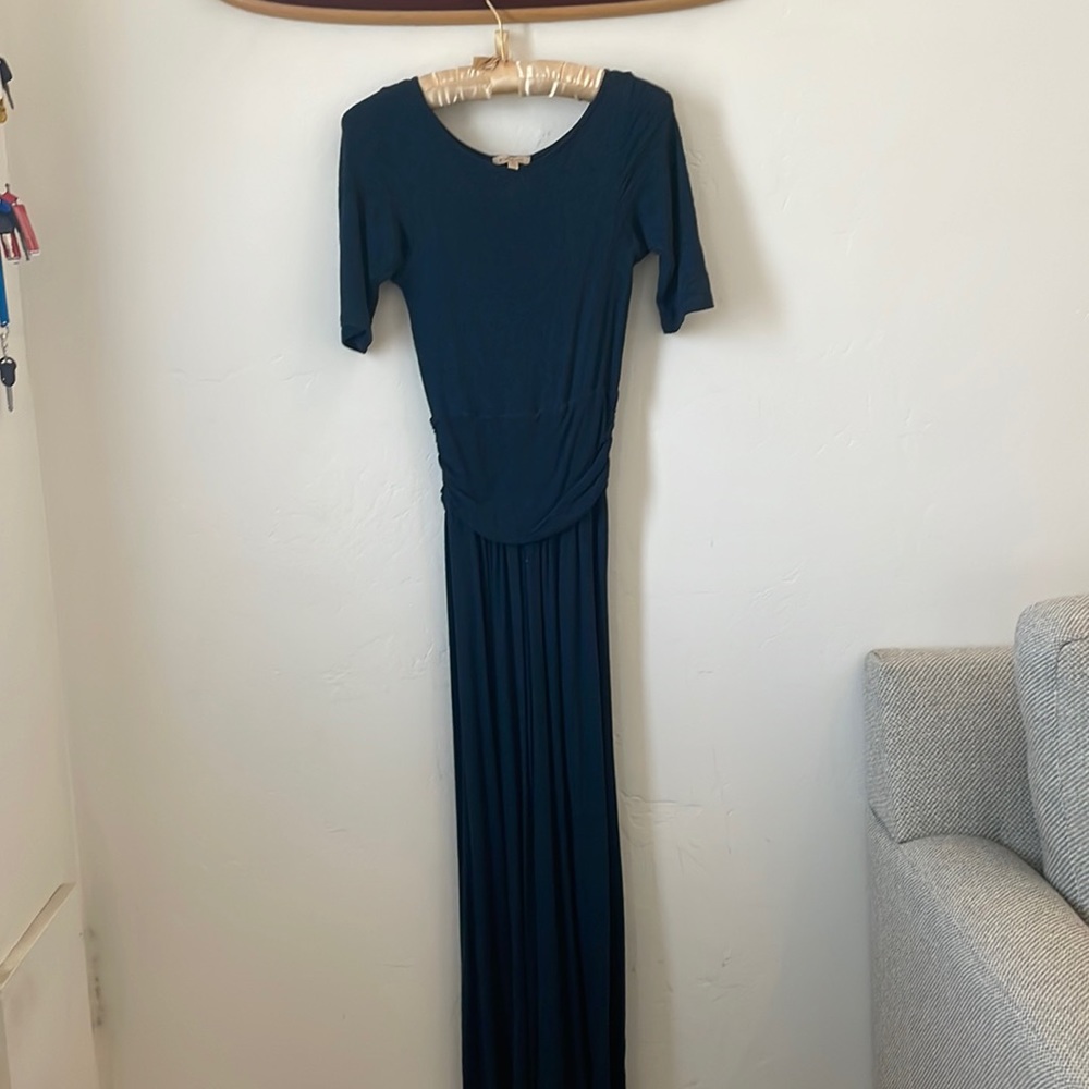 Anthropology dress. Blue light weight jersey. Small/petite